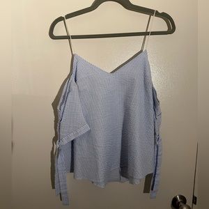 Seersucker Spaghetti Strap Top